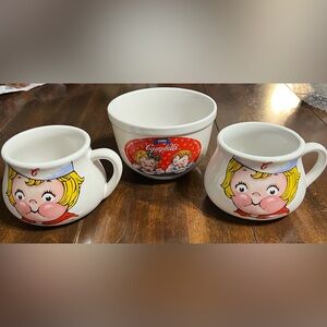 Campbell’s 2 mug and bowl set